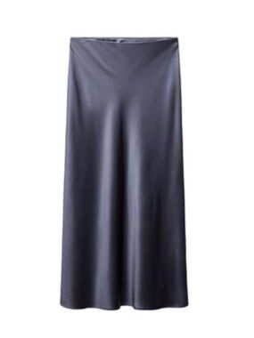 NWT satin effect midi skirt